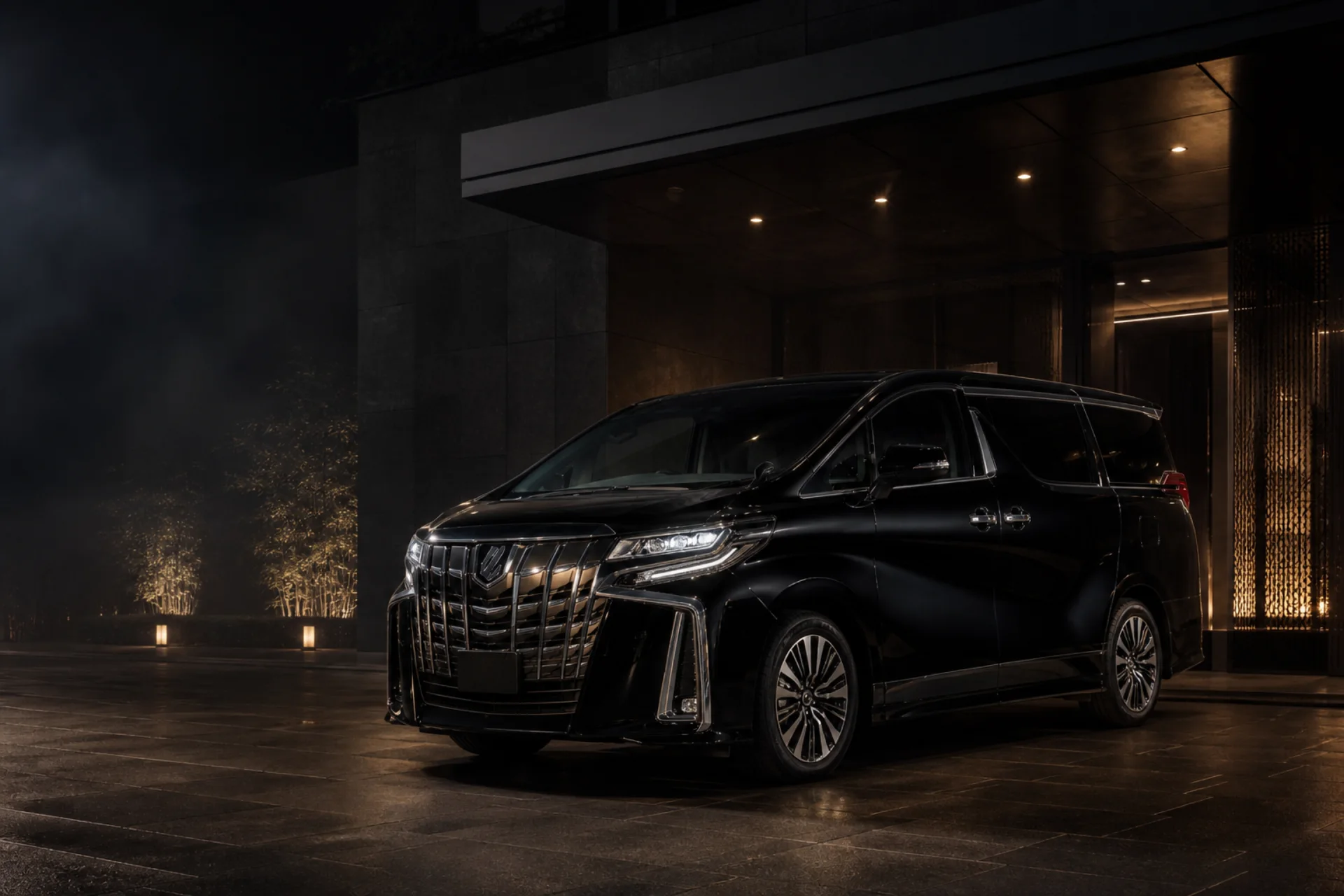 Toyota Alphard premium Alphard Sultan di lobi eksklusif